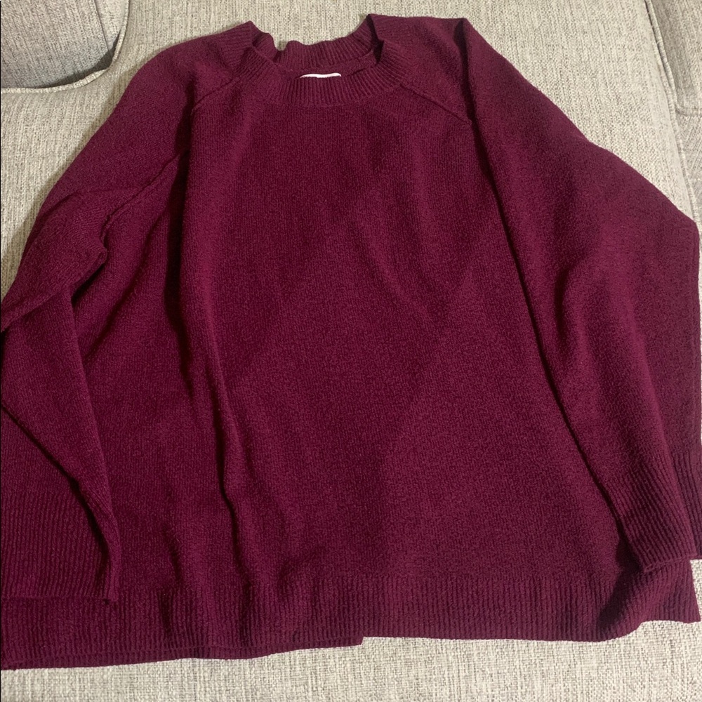 Sonoma Goods For Life Berry Purple Sweater 3X Plus Size Cozy Knit - Picture 5 of 15